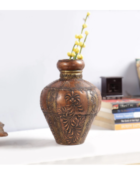 Multicolour Wood Vase